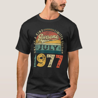 46e Verjaardagsversiering Juli 1977 Mannen Vrouwen T-shirt