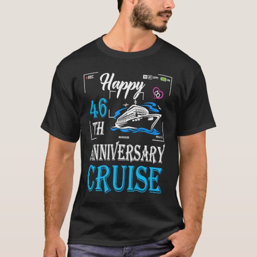 46th Wedding Anniversary  Happy 46th Anniversary C T-shirt (Voorkant)