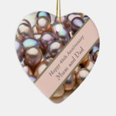 46th Wedding Jubileum Ceramic Ornament (Rechts)