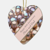 46th Wedding Jubileum Ceramic Ornament (Links)