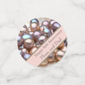 46th Wedding Jubileum Ceramic Ornament Confetti (Kleine voorkant)