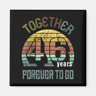 46th Years Wedding Anniversary For Couples Matchin Magneet