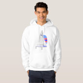 470 Racing Sailboat onedesign Olympische klasse Hoodie (Voorkant volledig)
