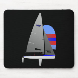 470 Racing Sailboat onedesign Olympische klasse Muismat