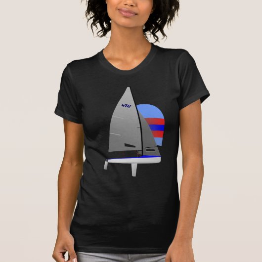 470 Racing Sailboat onedesign Olympische klasse T-shirt (Voorkant)