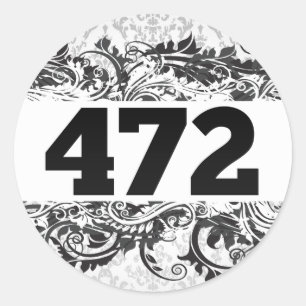 472 RONDE STICKER