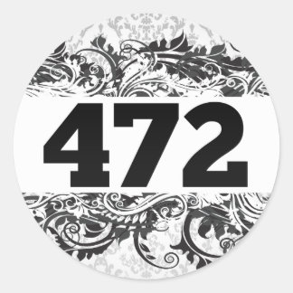 472 RONDE STICKER