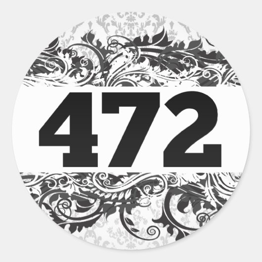 472 RONDE STICKER (Voorkant)