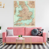 4748 Inghilterra, Galles Canvas Afdruk (Insitu (Woonkamer))