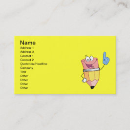 4766 SCHOOLSCHOOL VOOR CARTOON VISITEKAARTJE