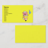 4766 SCHOOLSCHOOL VOOR CARTOON VISITEKAARTJE (Voorkant / Achterkant)