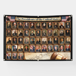 47 Amerikaanse Presidenten met Donald Trump Outdoo Spandoek