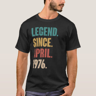 47 april 47 jaar oud azijnmerk t-shirt