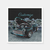 "47 Classic Automobile paper Napkins Servetten (Voorkant)