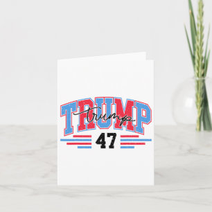 47 Donald Trump 2024 Amerikaanse vlag 2024 Verkiez Kaart