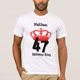 47 Geboortedag of om het even welk JAAR Verjaardag T-shirt