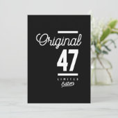 47 jaar - 47e verjaardag Funny Gift Kaart (Staand voorkant)