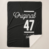 47 jaar - 47e verjaardag Funny Gift Sherpa Deken (Voorkant)
