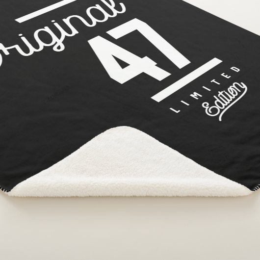 47 jaar - 47e verjaardag Funny Gift Sherpa Deken (3/4)