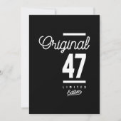 47 Jaar Oud - 47e Verjaardag Grappig Cadeau Kaart (Voorkant)