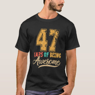 47 jaar oud 47e verjaardag papa tante Oom Man T-shirt
