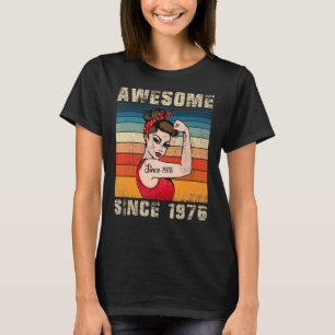 47 jaar oud Geweldige sinds 1976 47e verjaardag Wo T-shirt