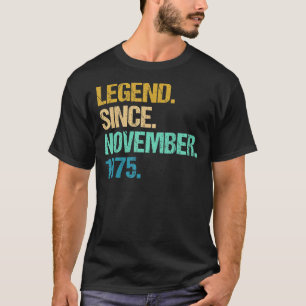 47 jaar oud Geweldige sinds november 1975 47e milj T-shirt
