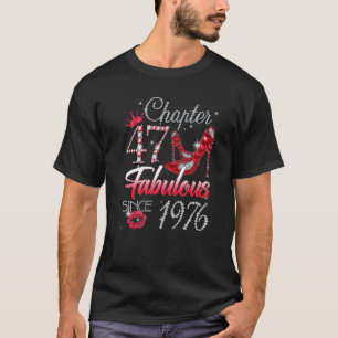 47 jaar oud hoofdstuk 47 EST 1976 47th Birth T-shirt