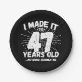 47 Jaar Oud Sarcastisch Meme Grappig 47e Verjaarda Papieren Bordje (Voorkant)