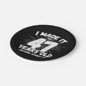 47 Jaar Oud Sarcastisch Meme Grappig 47e Verjaarda Papieren Bordje (Gekanteld)