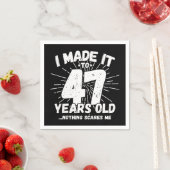 47 Jaar Oud Sarcastisch Meme Grappig 47e Verjaarda Servet (Insitu)