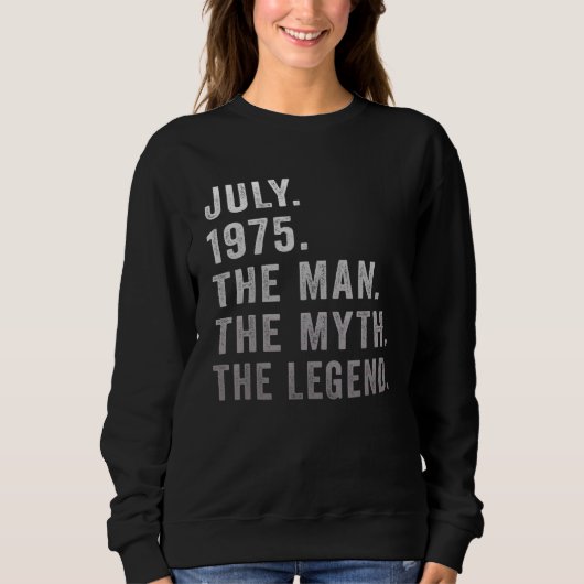 47 jaar oud Verjaardag Het Man Myth Legend 19 juli Trui (Voorkant)