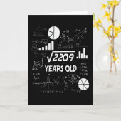 47 jaar oude Bday Wiskunde Teacher 47e verjaardags Kaart (Gele Bloem)