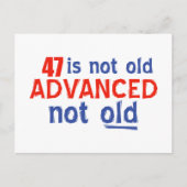 47 jaar Oude design Briefkaart (Voorkant)