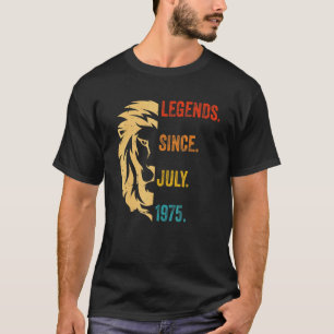47 jaar oude legende sinds juli 1975 47e verjaarda t-shirt