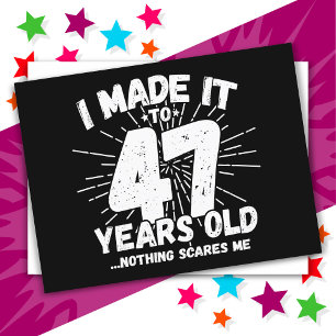 47 Jaar Oude Sarcastische Meme Funny 47ste Verjaar Briefkaart