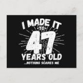 47 Jaar Oude Sarcastische Meme Grappige 47e Verjaa Briefkaart (Voorkant)