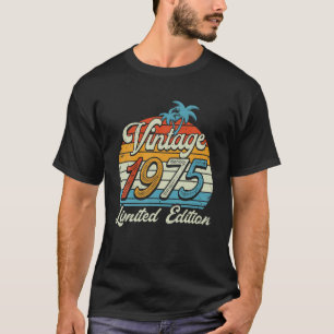 47 jaar oude Vintage 1975 Retro 1975 - 7de B T-shirt