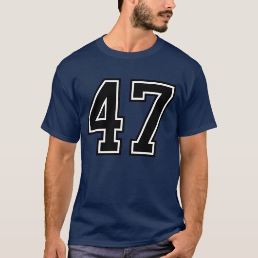 47 Jersey Uniform Varsity Sportnummer, 47ste T-shirt (Voorkant)
