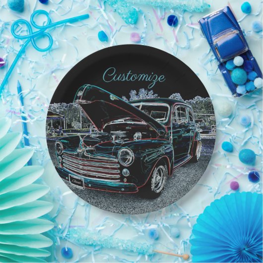 '47 Klassieke Borden voor automatisch papier Papieren Bordje (Feest)