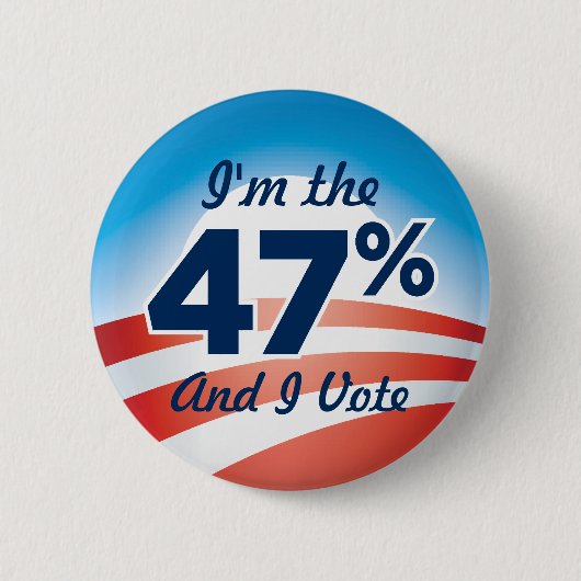 47% Obama-Button Ronde Button 5,7 Cm (Voorkant)