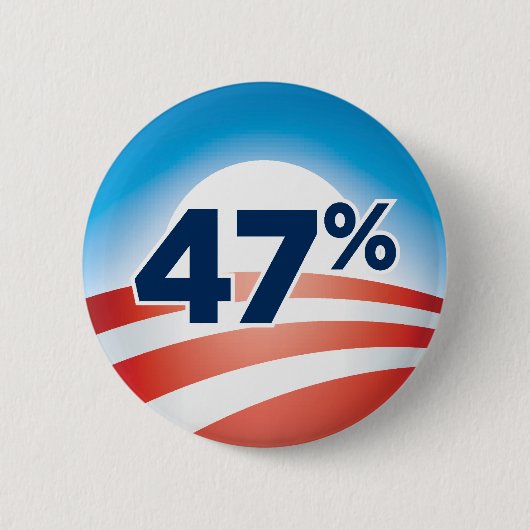 47% Obama-Button Ronde Button 5,7 Cm (Voorkant)