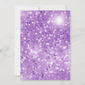 47 Paarse Meisje Modern 47ste Verjaardag Kaart (Achterkant)