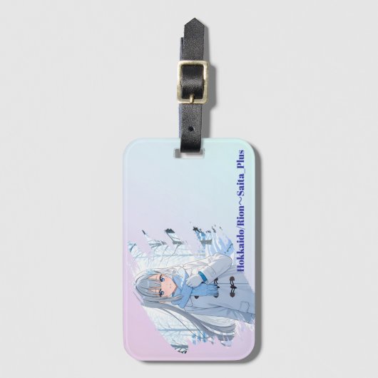 47_Plus 北海道 凛音 - Hokkaido Rion Bagagelabel (Voorkant (verticaal))