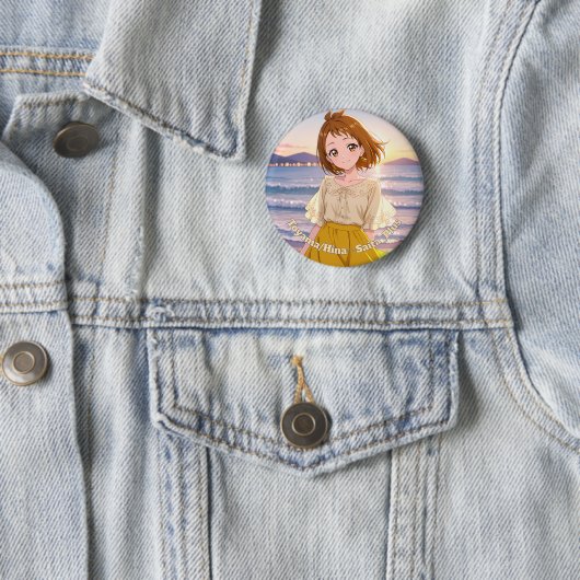 47_Plus 富山 光奈 - Toyama Hina Ronde Button 5,7 Cm (In situ)