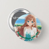 47_Plus 神奈川 海桜 - Kanagawa Miora Ronde Button 5,7 Cm (Voorkant /achterkant)