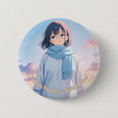 47_Plus 福井 優海 - Fukui Yuumi Ronde Button 5,7 Cm (Voorkant)