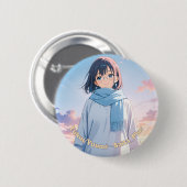 47_Plus 福井 優海 - Fukui Yuumi Ronde Button 5,7 Cm (Voorkant /achterkant)