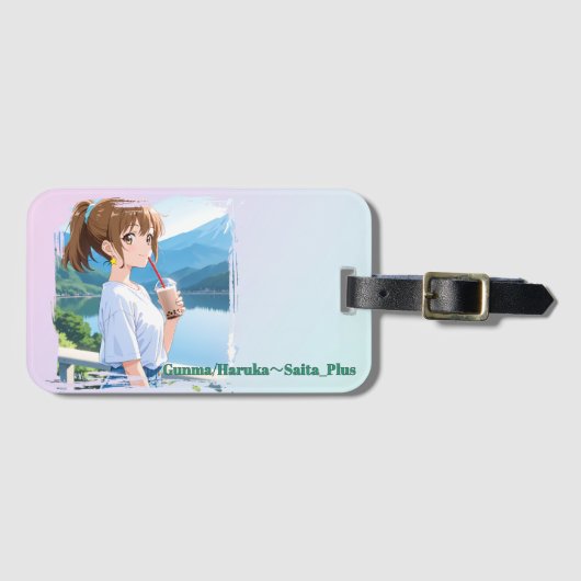 47_Plus 群馬 春風 - Gunma Haruka Bagagelabel (Voorkant (horizontaal))