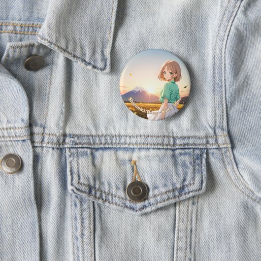 47_Plus 静岡 陽菜 - Shizuoka Hina Ronde Button 5,7 Cm (In situ)